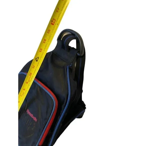 VTG 90's Reebok The Pump Sports Bag Backpack Black Blue Red RARE